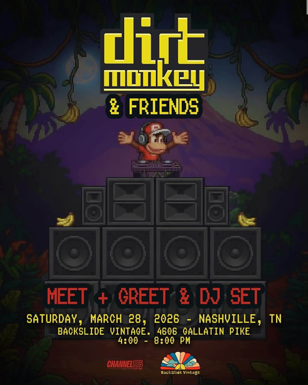 Dirt Monkey & Friends - Day Party event poster