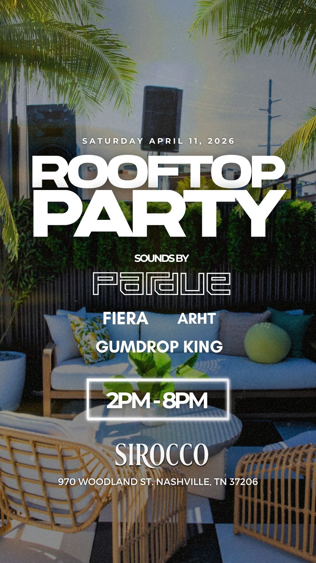 Pop up Rooftop Day Party!! event poster