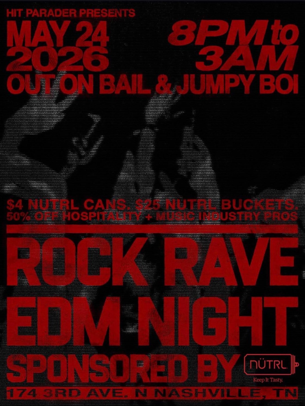 Rock Rave event poster
