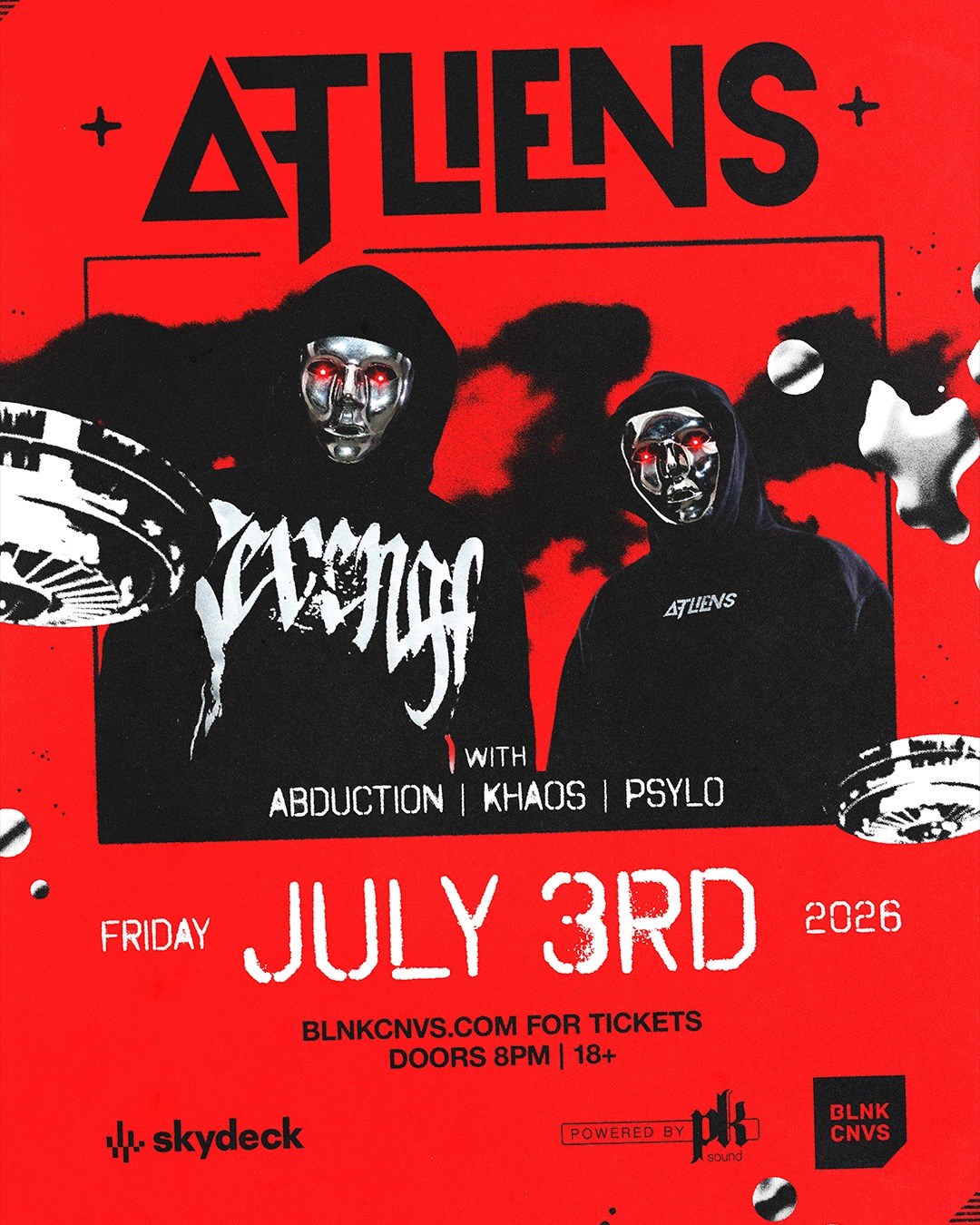 ATLIENS @ SKYDECK event poster