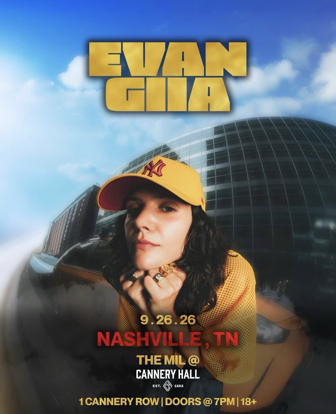 EVAN GIIA event poster