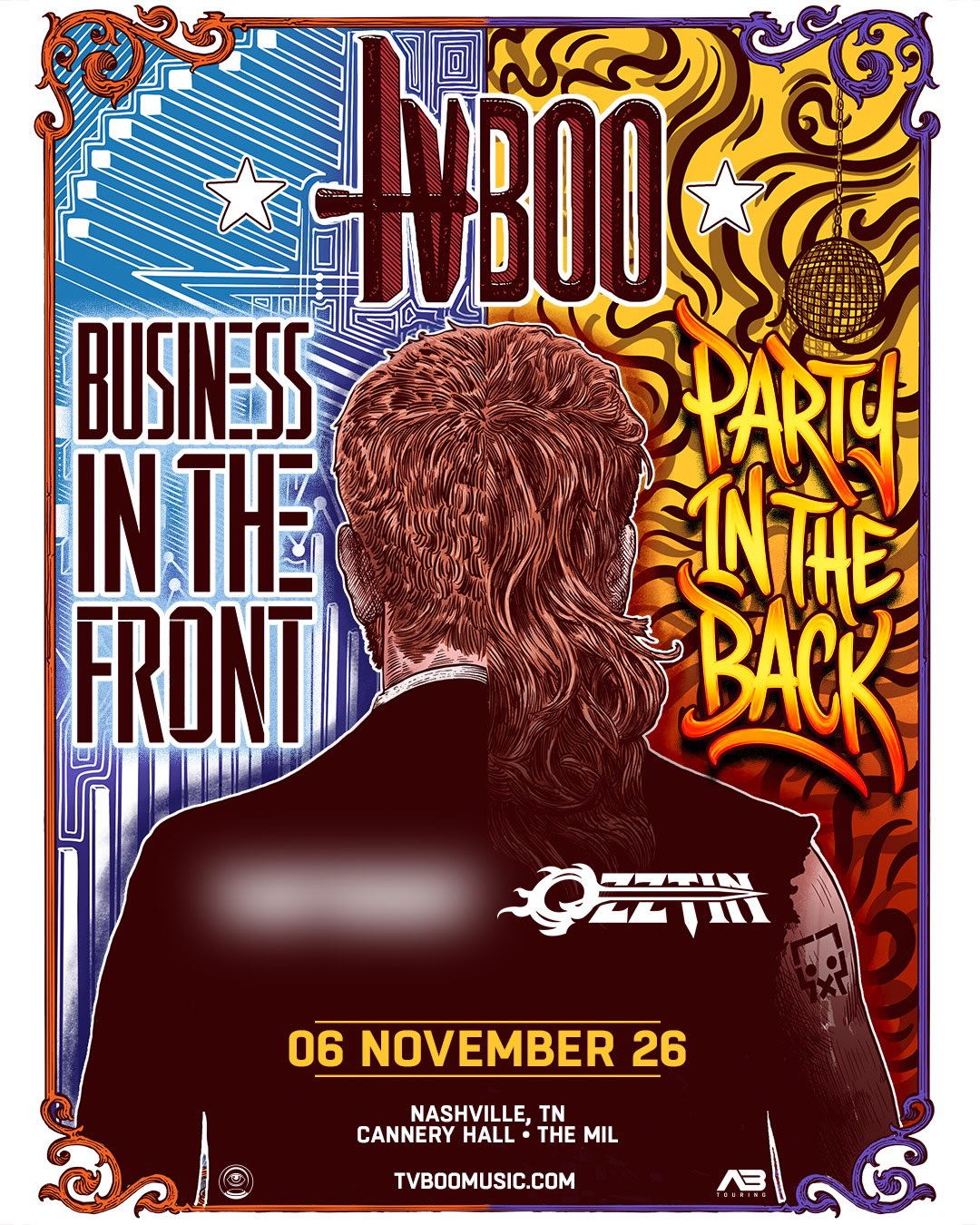 Tvboo, Ozztin and TBA event poster