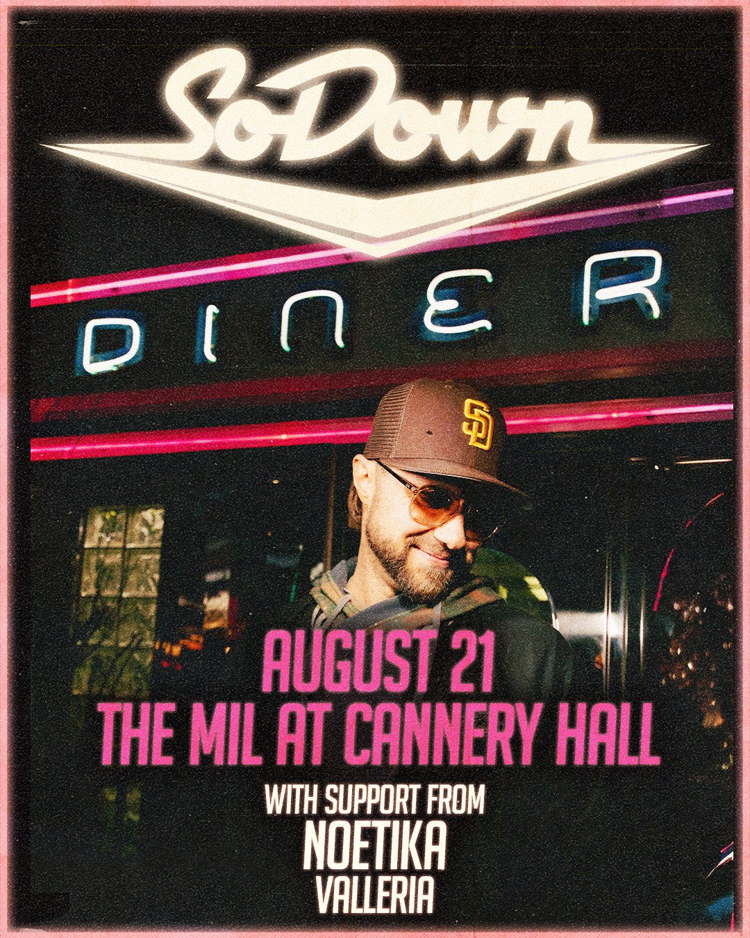 SoDown, Noekita, Valleria event poster
