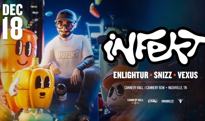 INFEKT, enlightur, SNIZZ, Vexus event poster