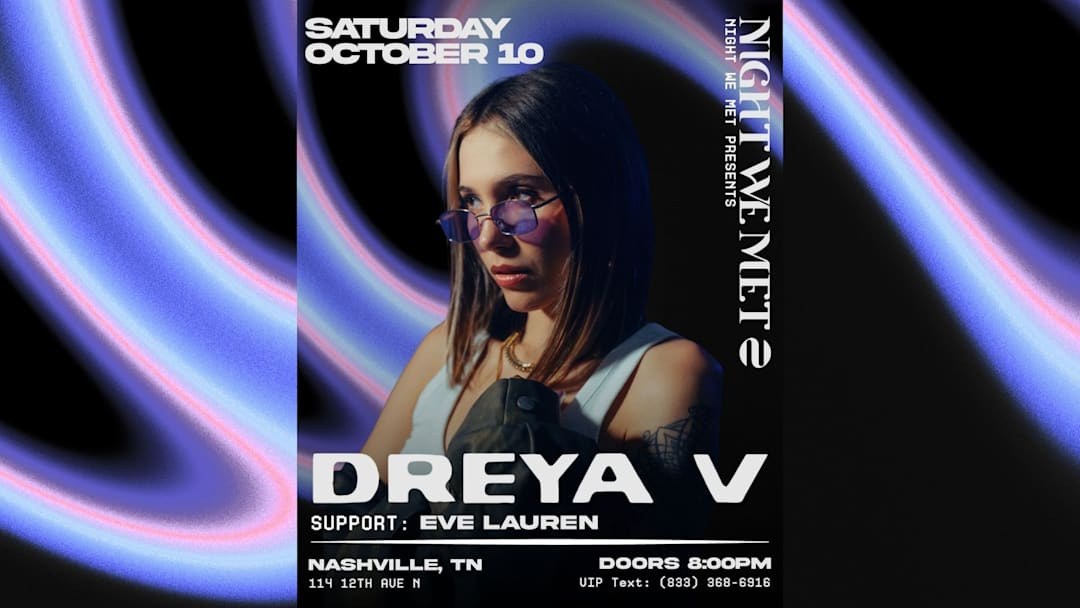 Dreya V, Eve Lauren event poster