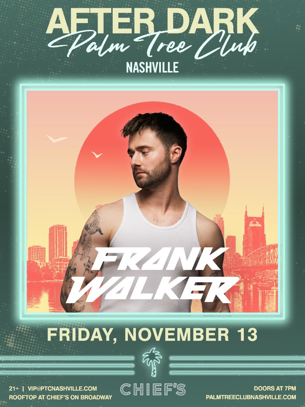 Frank Walker event poster