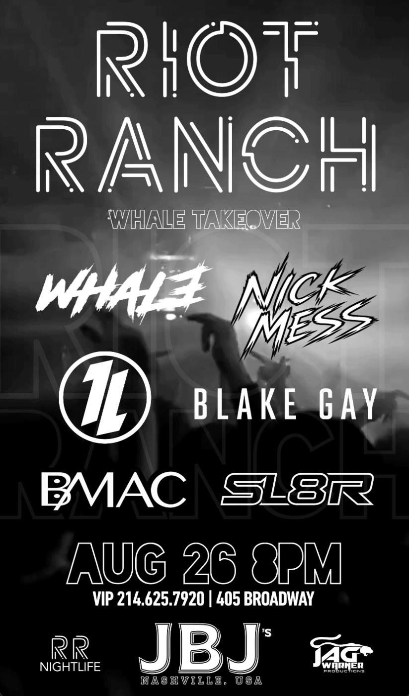 RIOT RANCH event poster