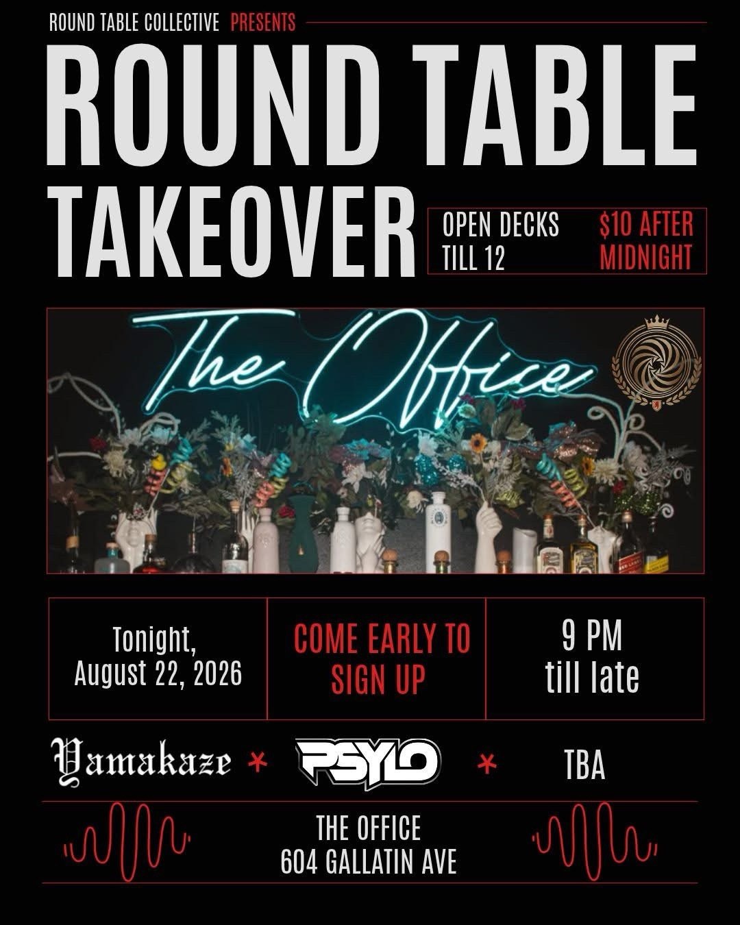 Round Table Takeover event poster