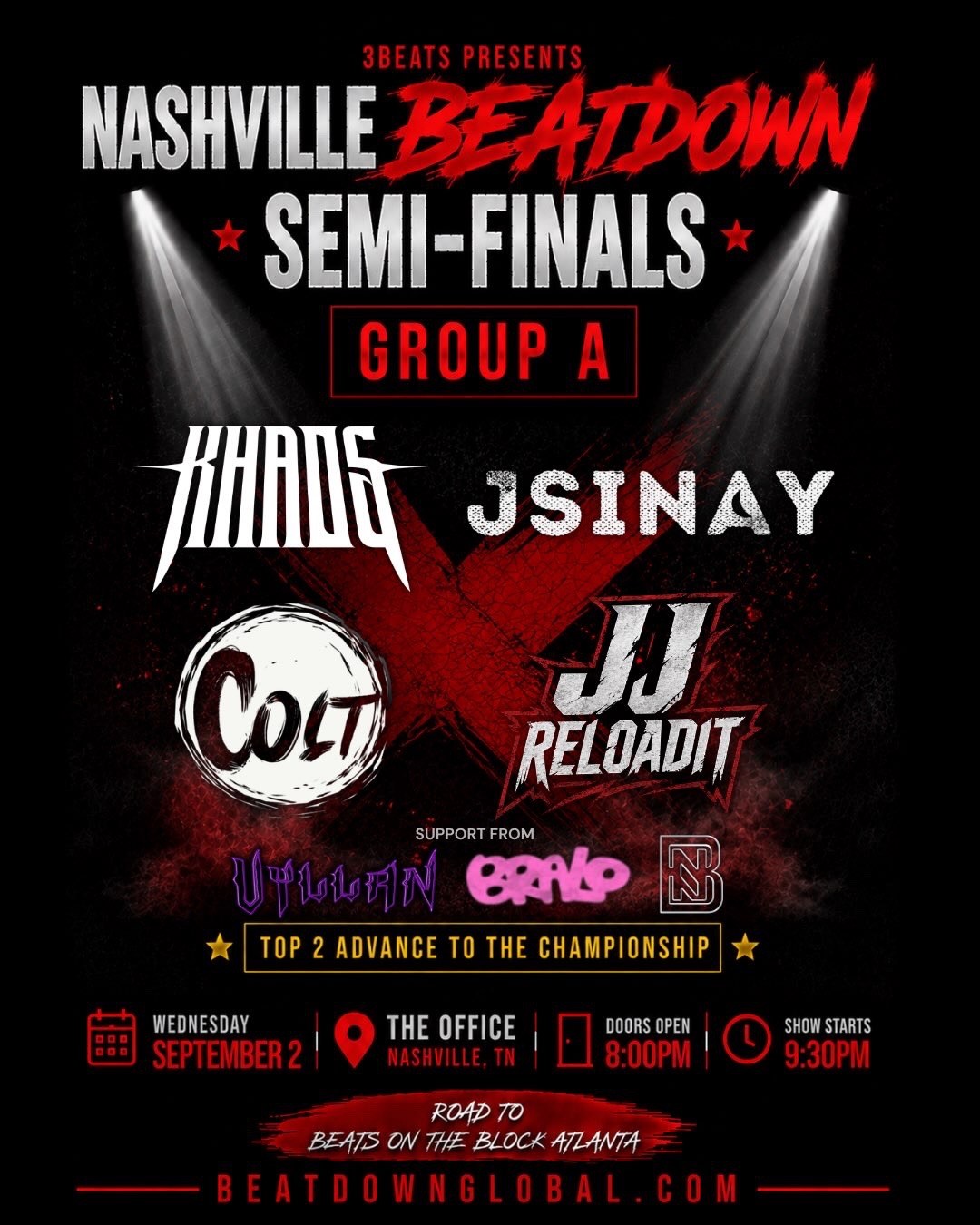 Nashville BEATDOWN: Semi Finals event poster