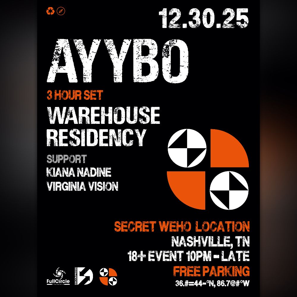 AYYBO, Kiana Nadine, Virginia Vision event poster