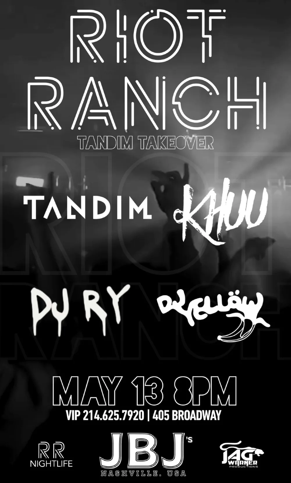 RIOT RANCH event poster
