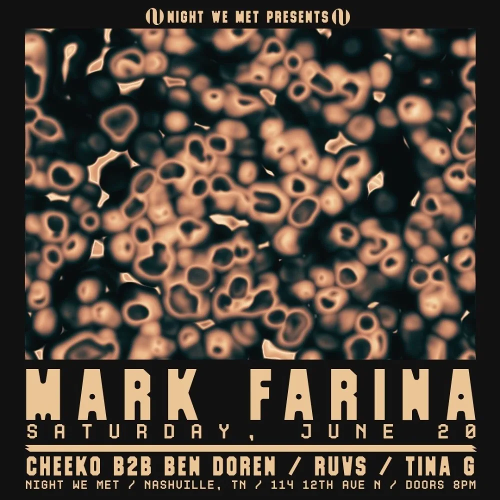 Mark Farina, Cheeko, Ben Doren +2 more event poster