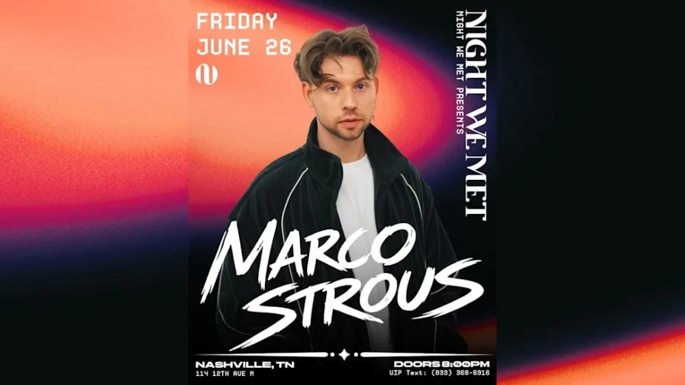 Marco Strous event poster