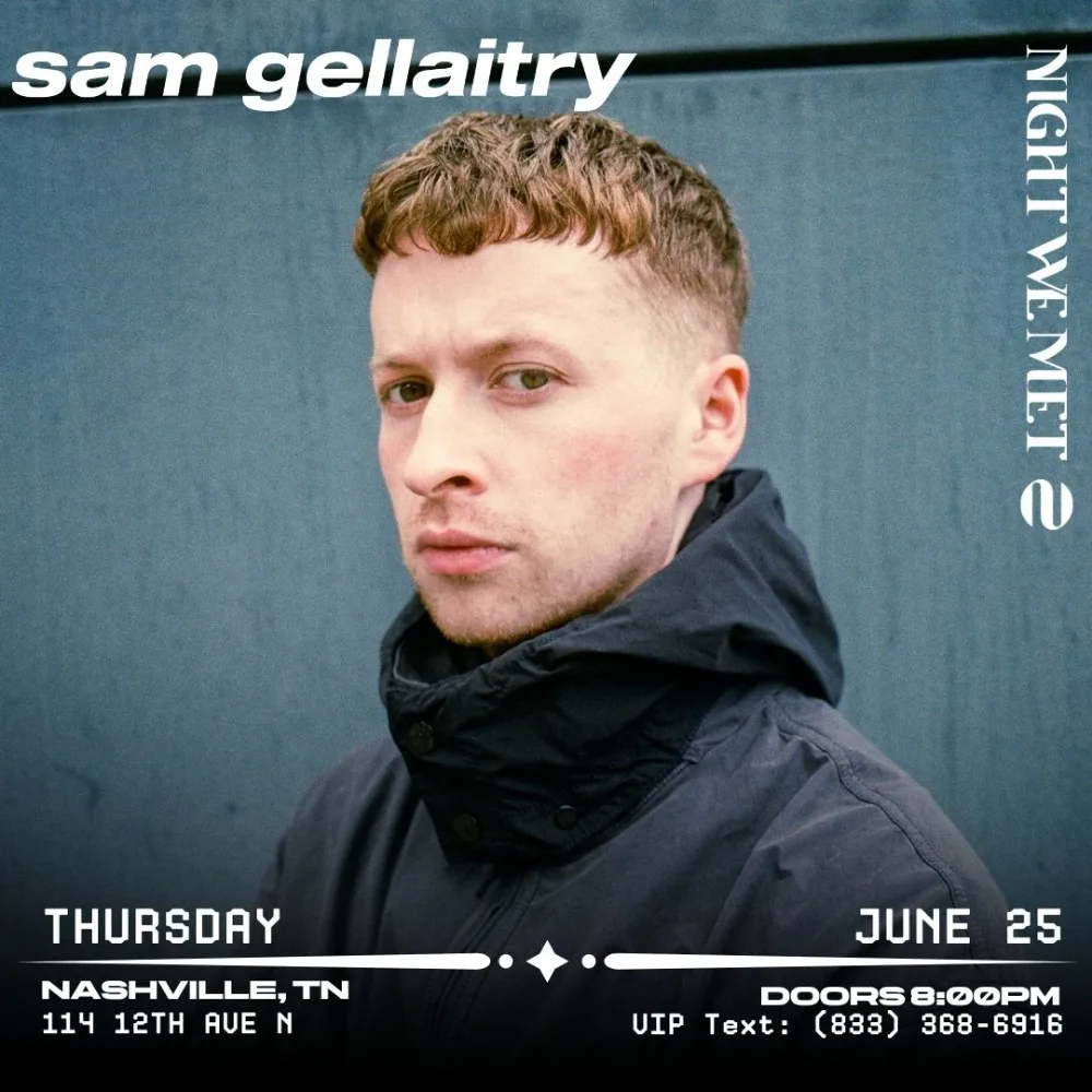 Sam Gellaitry event poster