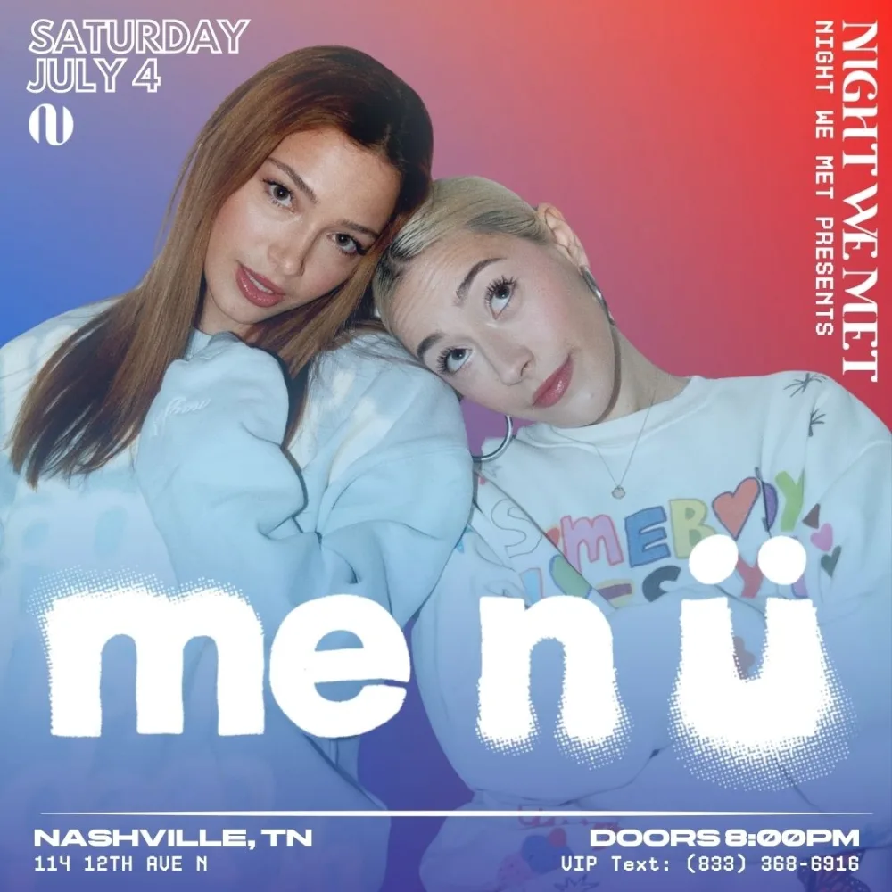 me n ü event poster