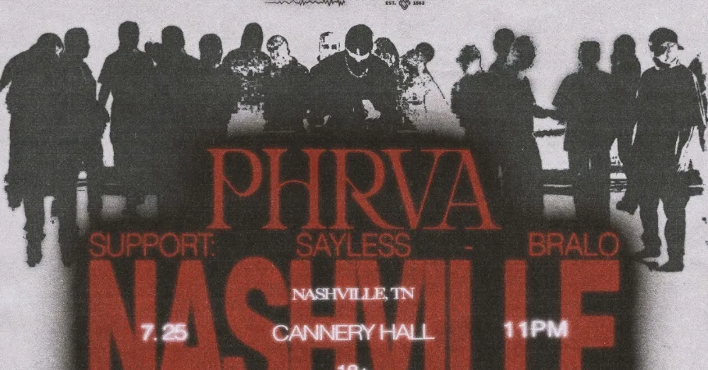Phrva, Sayless, Bralo event poster