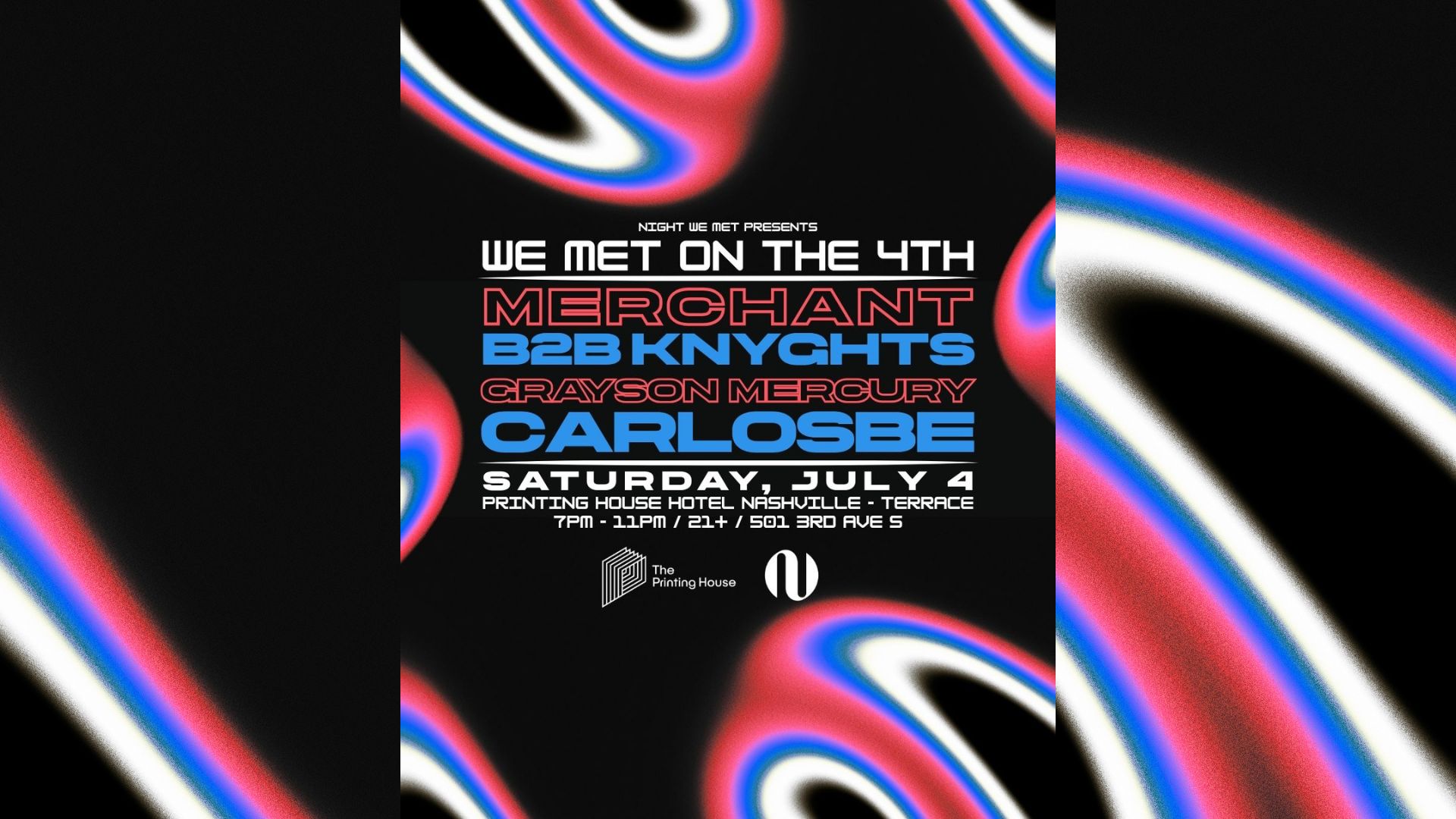 We Met On The 4th event poster