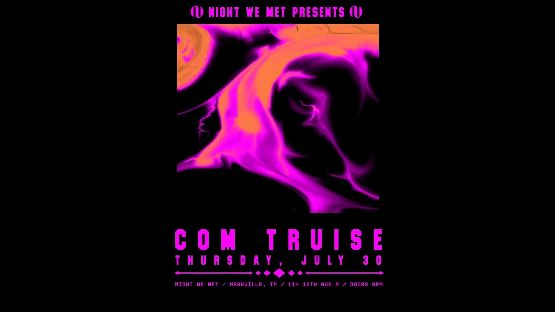 Com Truise event poster