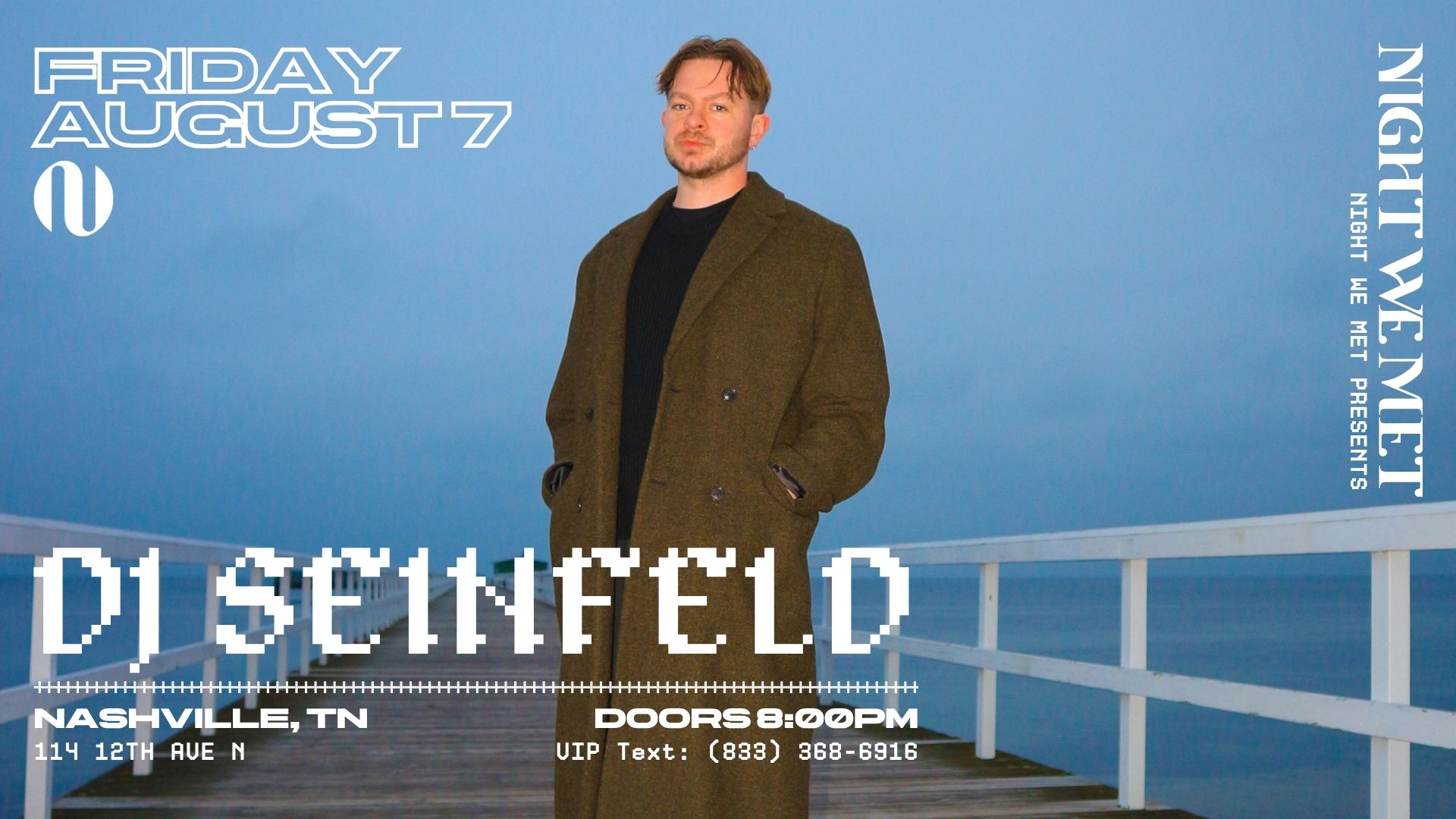 Dj Seinfeld event poster