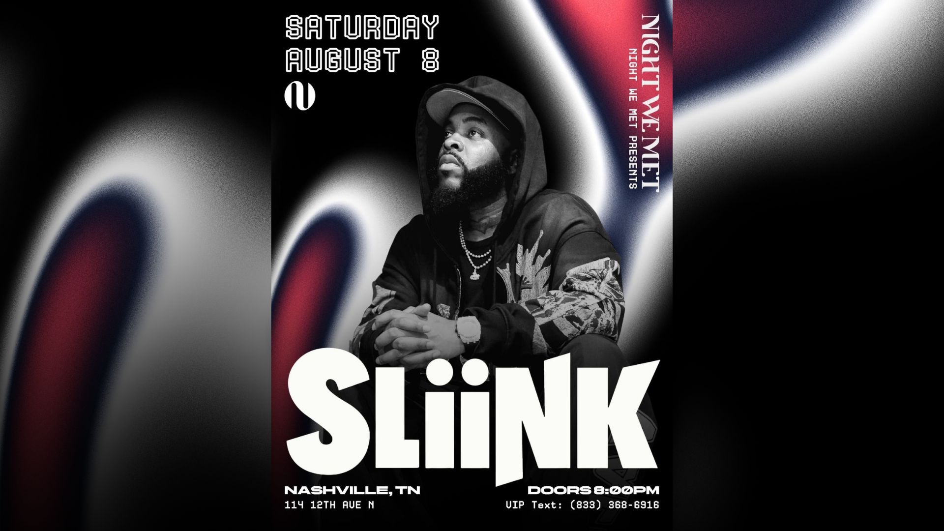 Dj Sliink event poster