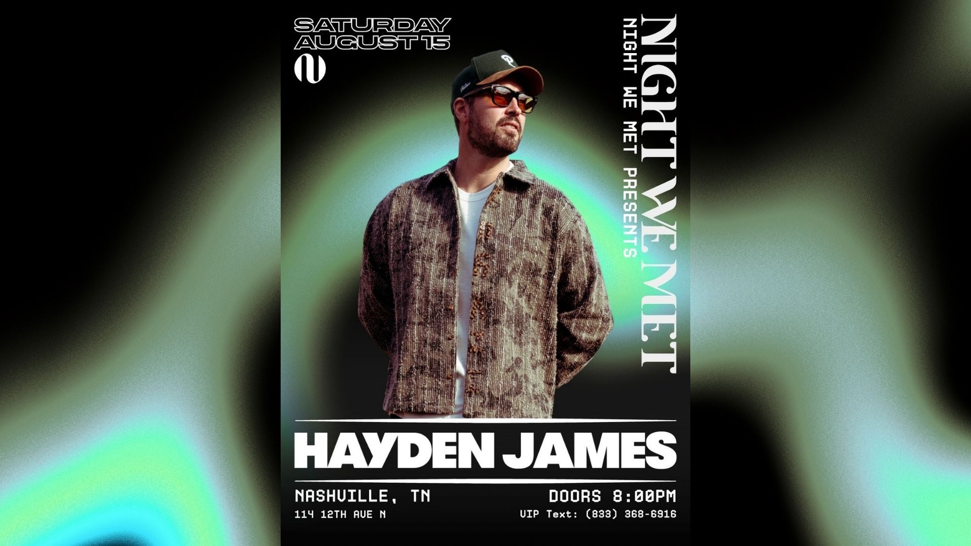 Hayden James event poster