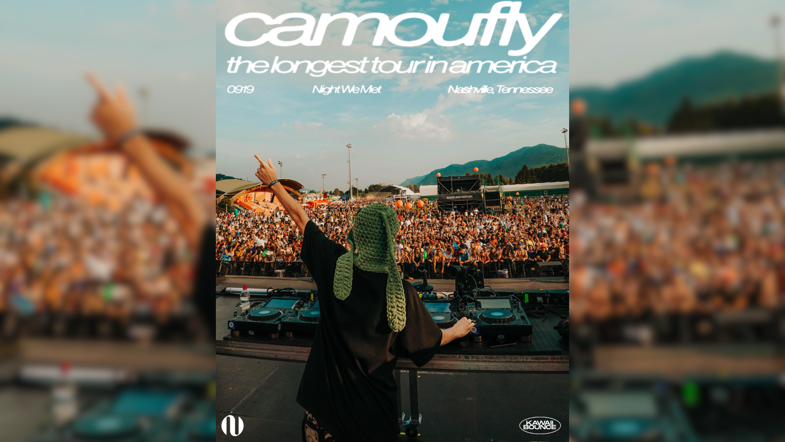 Camoufly event poster