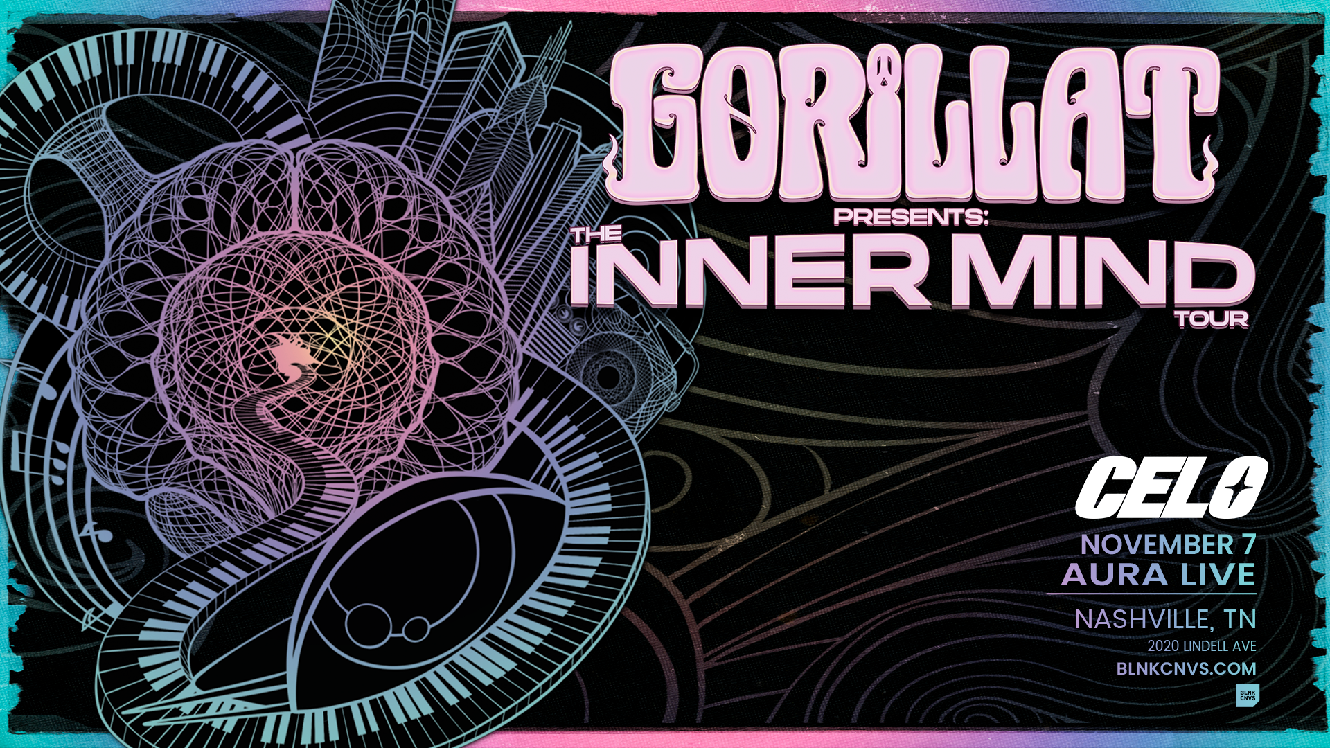 GORILLAT & CELO event poster