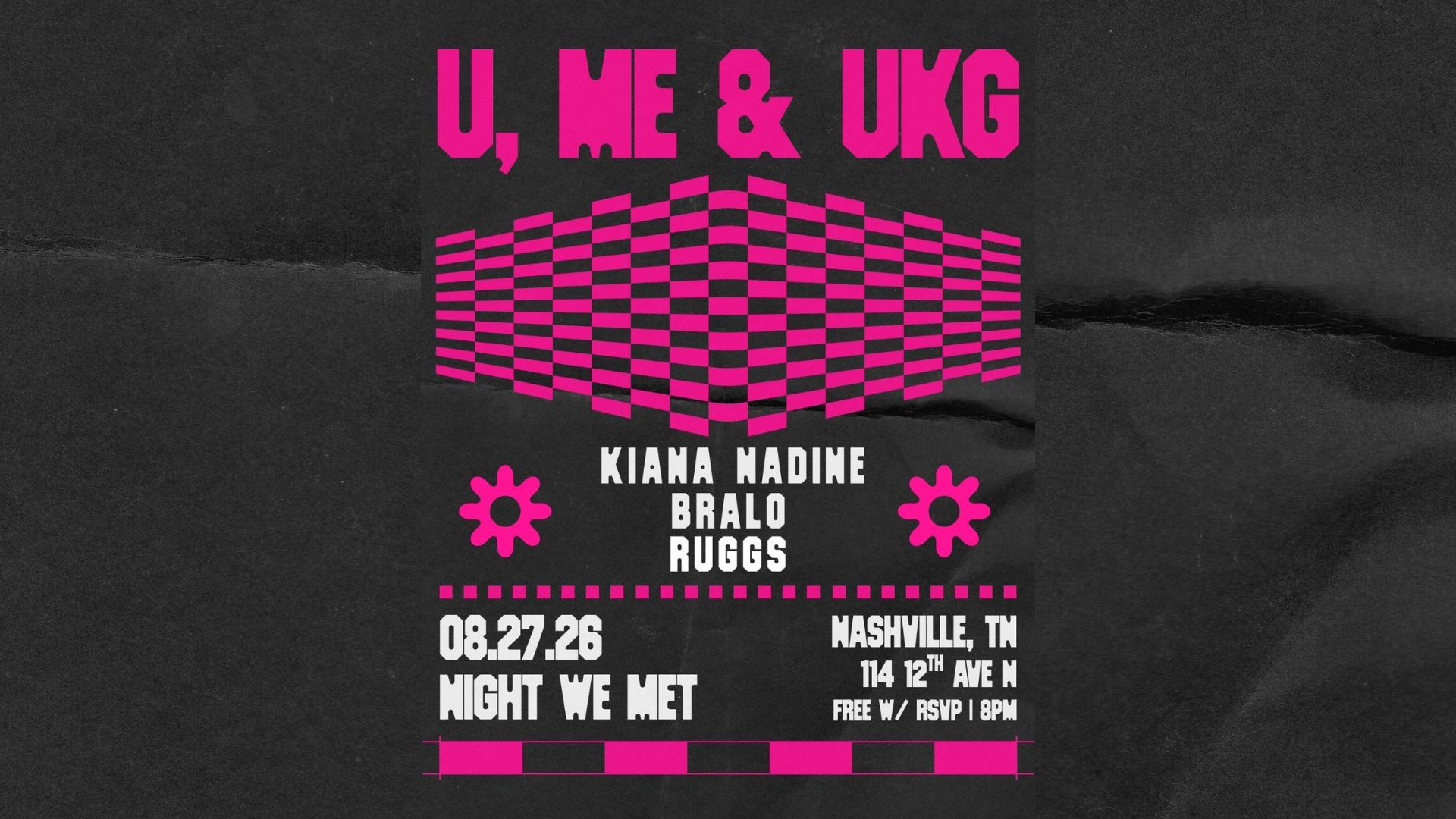 U, Me & Ukg event poster