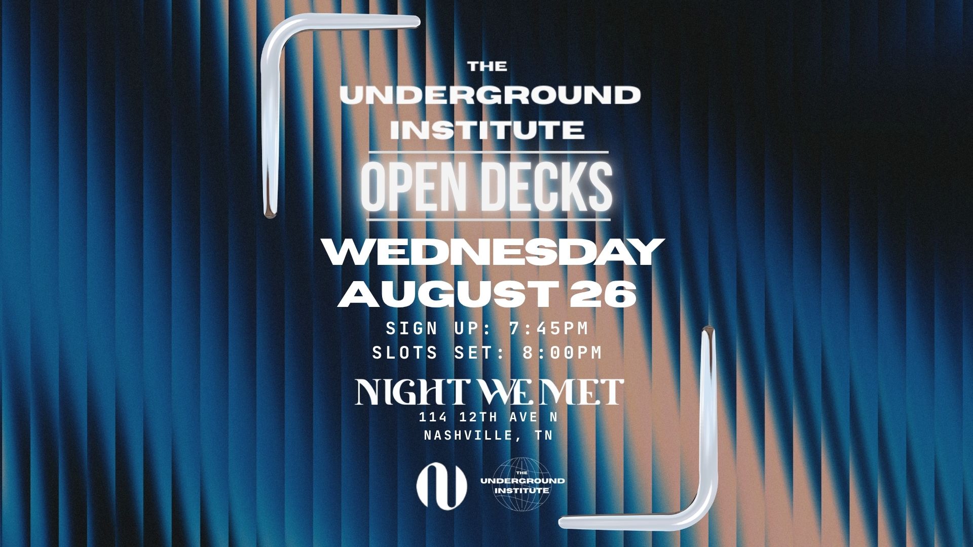 Open Decks event poster