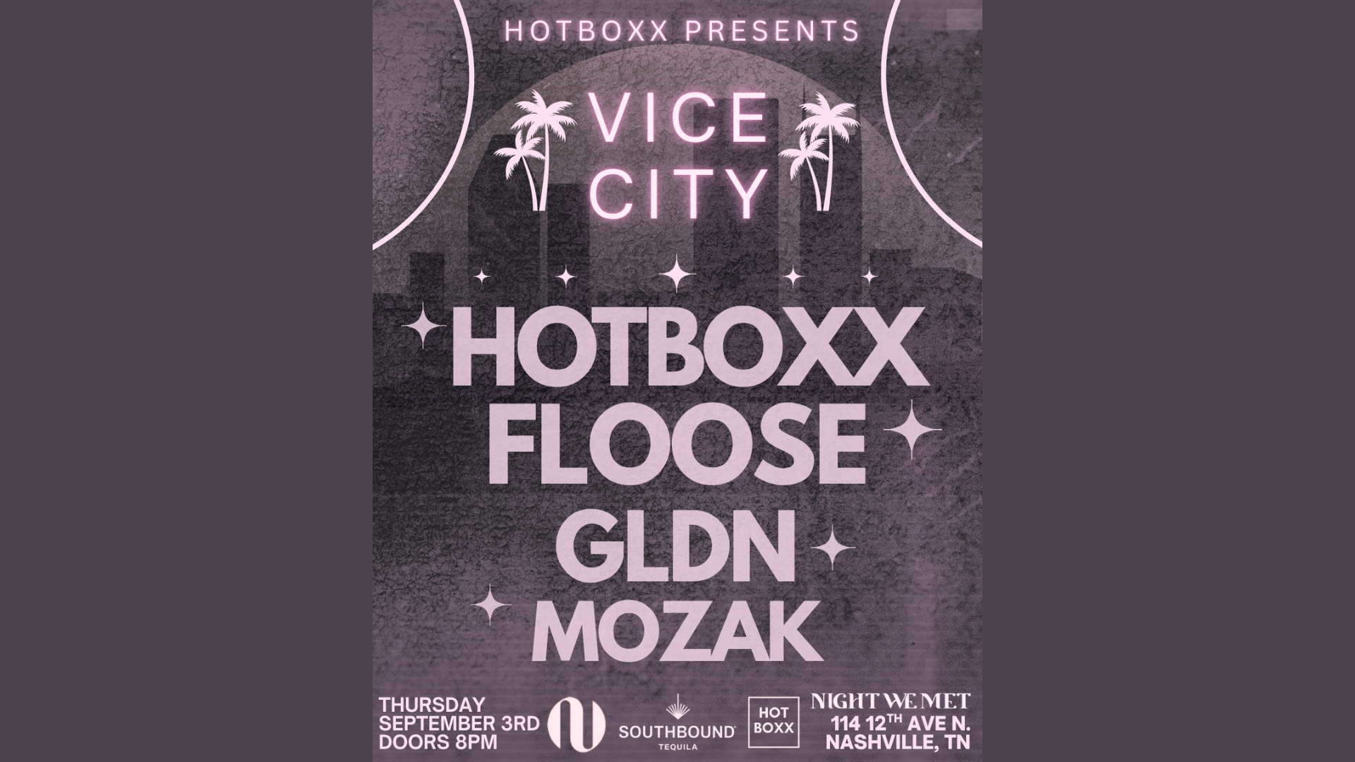 Vice City event poster
