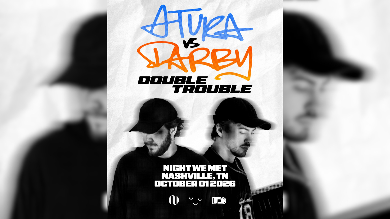 Atura X Darby event poster