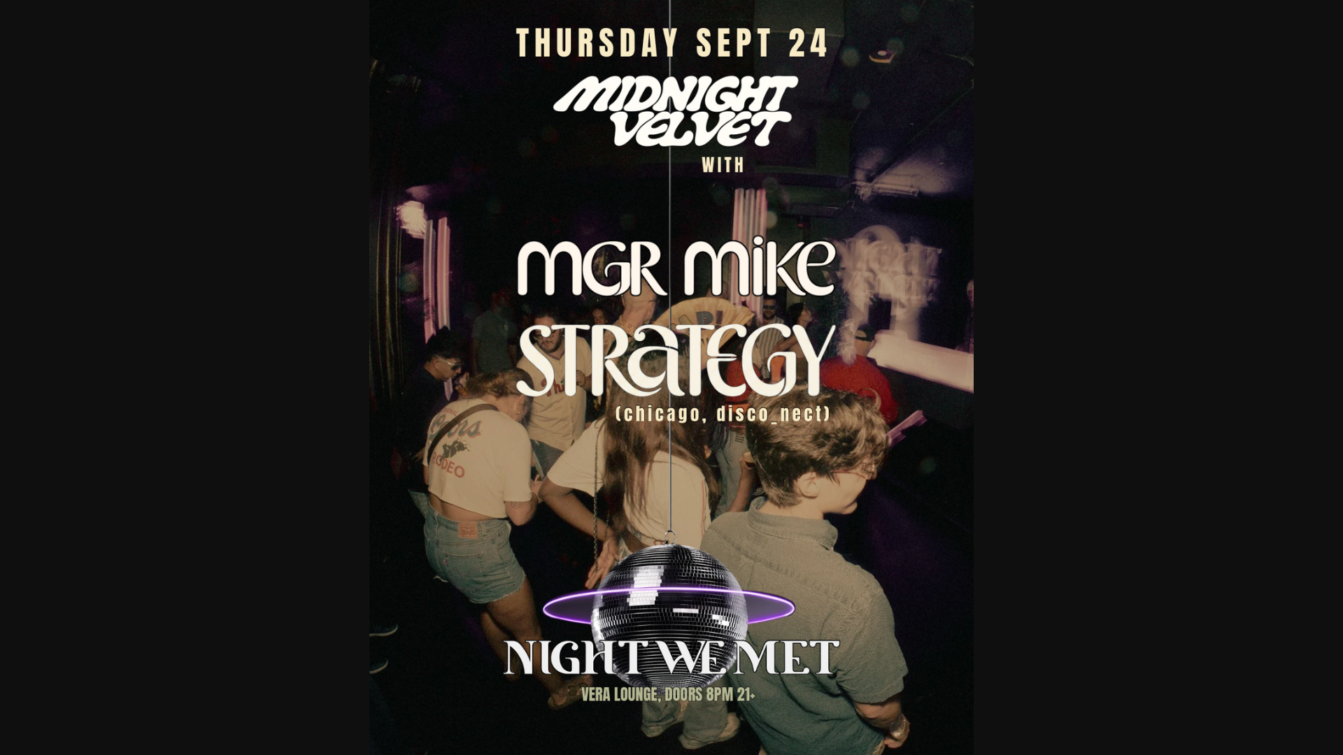Midnight Velvet event poster