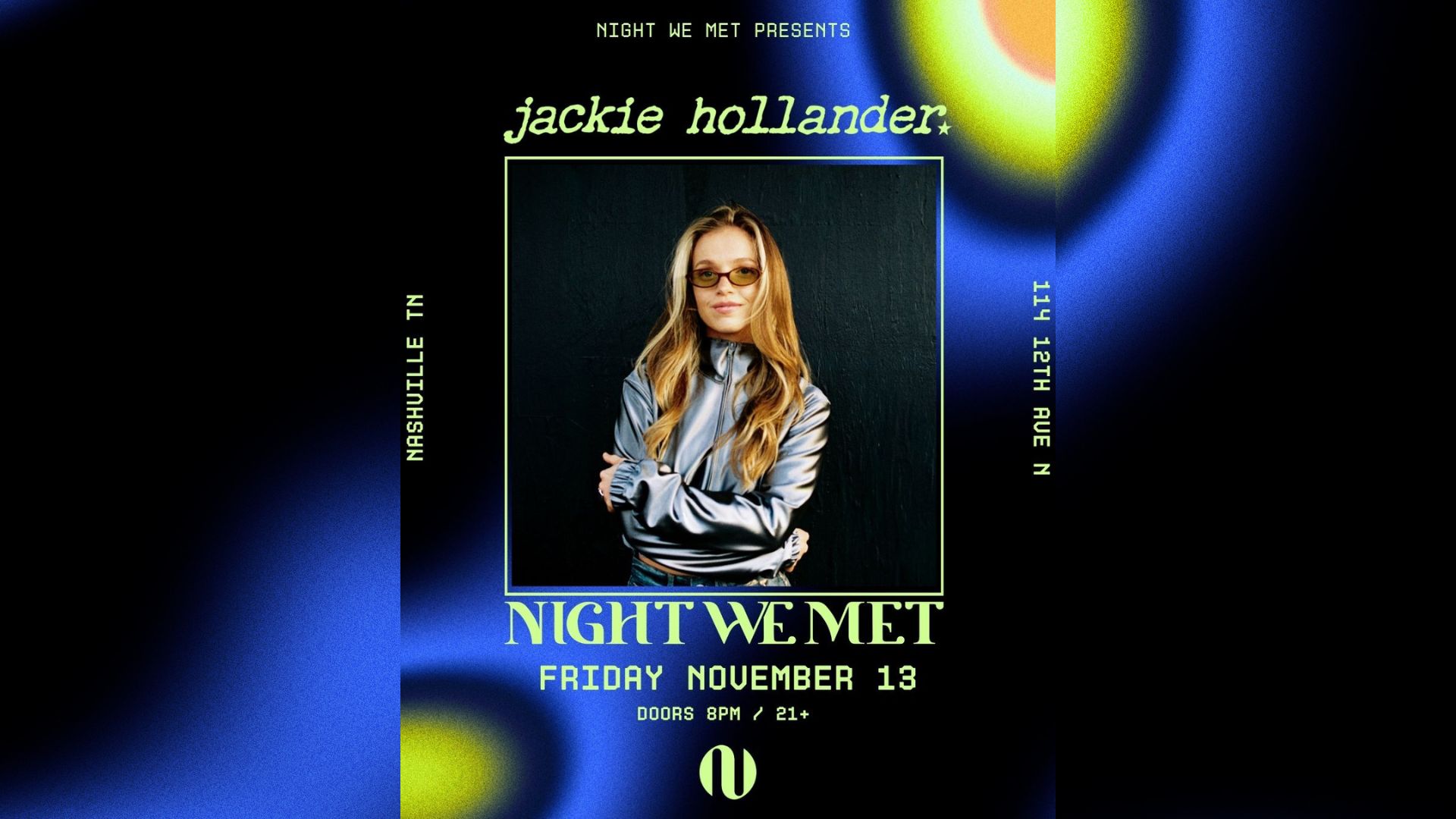 Jackie Hollander event poster