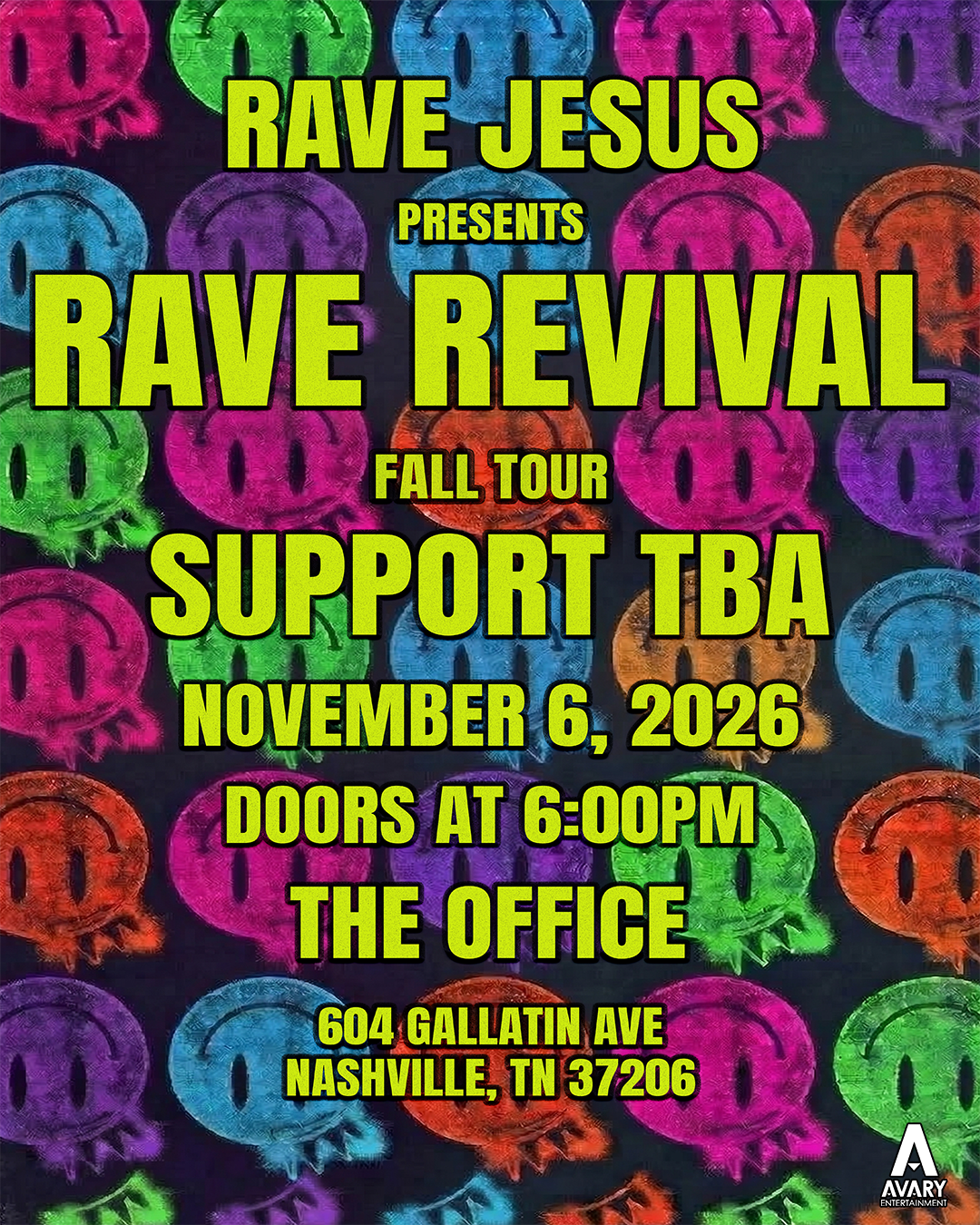 Rave Jesus event poster